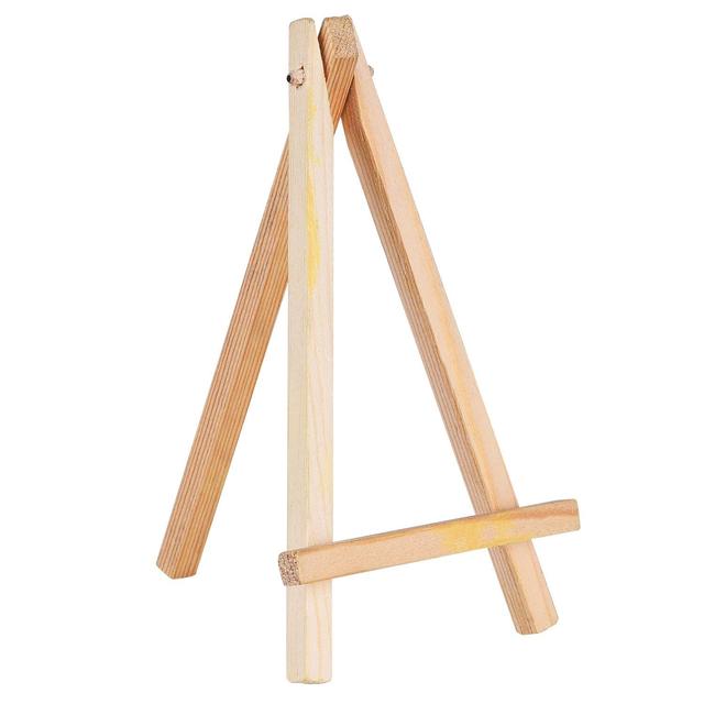 24 Pack Mini Wood Display Easel Wood Easels Set For Paintings Craft Small  Acrylics Oil Projects - AliExpress